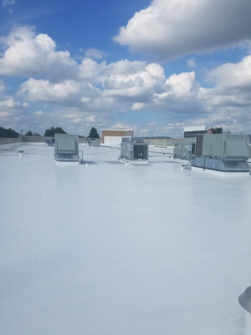 Tropical 914 Silicone Coating System Over TPO